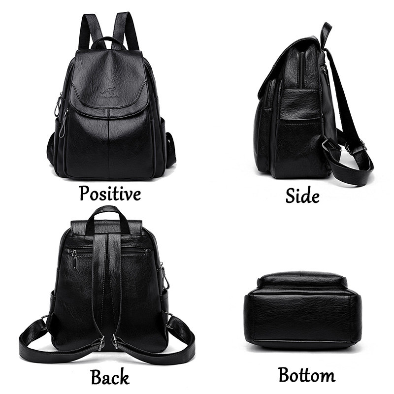 Mini Backpack Women - Kadınlar için Vintage Yumuşak Deri Sırt