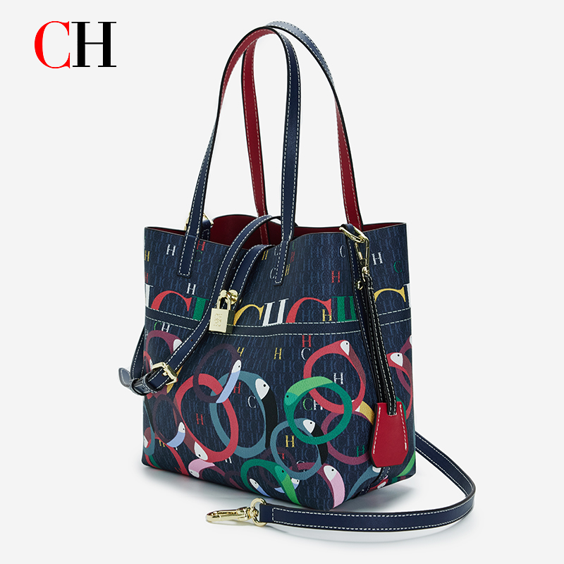 Women Bags For Gift - CH Kadın Büyük Kapasiteli Desenli Omuz