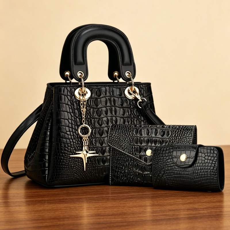 Women'S Bags Handbags - 3 parçalı kadın çanta seti, kompakt