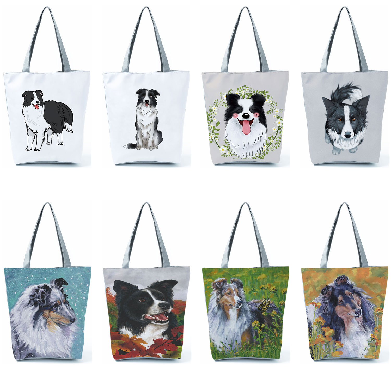 Women'S Reebok Bags - Rahat Collie köpek baskılı çanta çanta