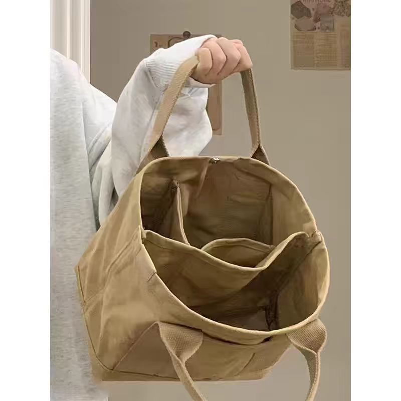 Women'S Reebok Bags - Basit Kanvas Tote Çanta Günlük Kullanım
