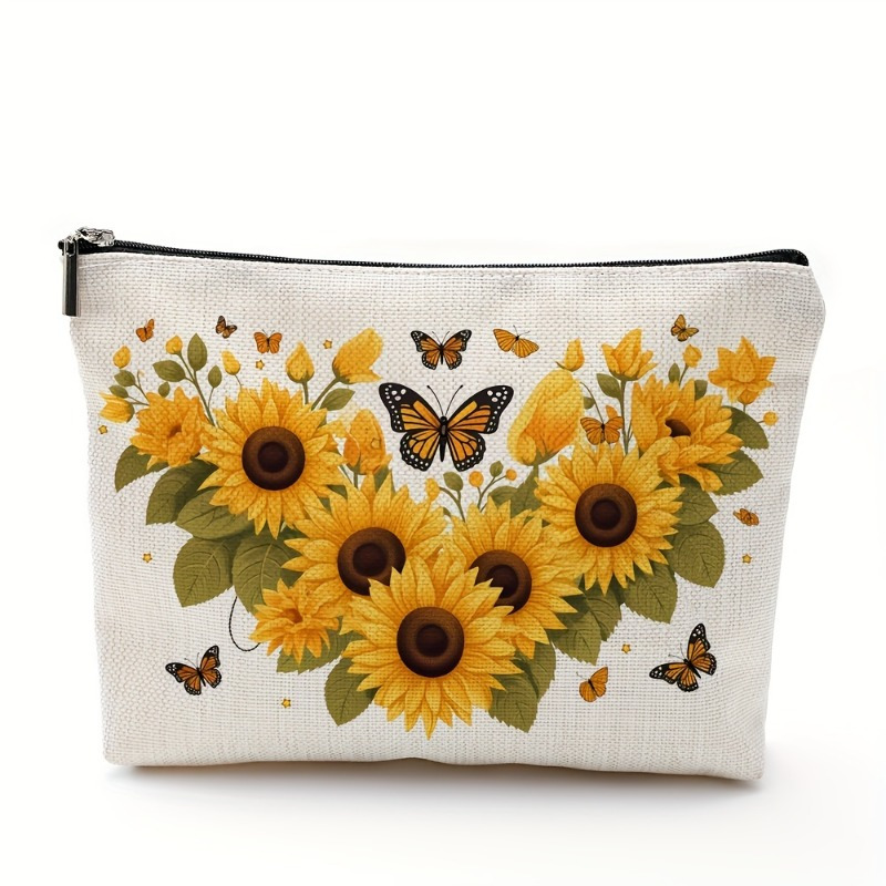 Ayçiçeği ve kelebek desenli ma - Women Bags Zip incelemesi ve fiyatı