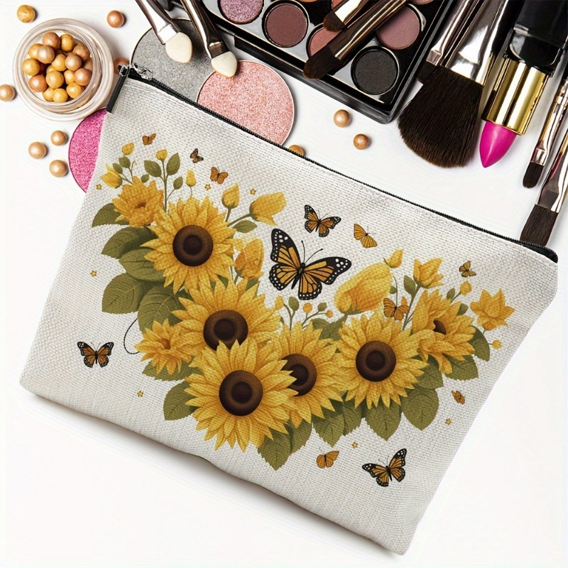 Ayçiçeği ve kelebek desenli ma - Women Bags Zip incelemesi ve fiyatı