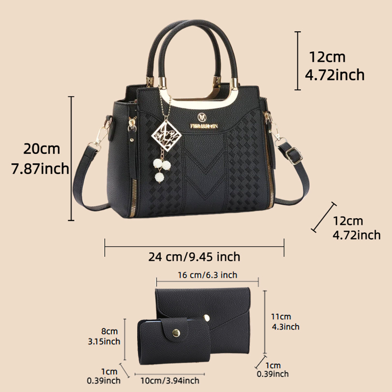 3 parçalı çanta seti, liçi des - Women Bags For Gift incelemesi ve fiyatı