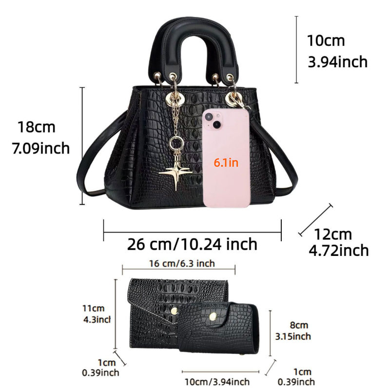 3 parçalı kadın çanta seti, ko - Women'S Bags Handbags incelemesi ve fiyatı