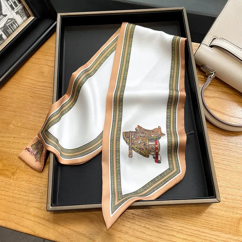 Retro baskı sıska ipek atkı ka - Women Bags Office incelemesi ve fiyatı